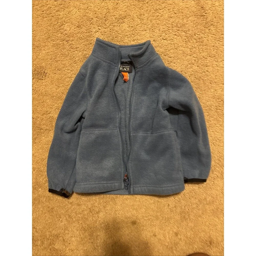 The Children's Place Boys Dinosaur Print 3 in 1 Hooded Blue Orange 3T